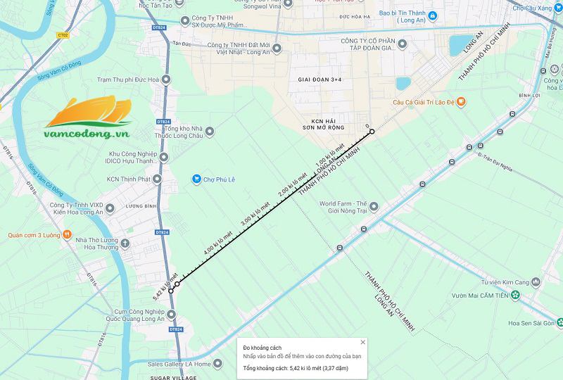 096.93.01 Hình vẽ vệ tinh đường kết nối Hải Sơn Tân Đô Võ Văn Kiệt nối dài